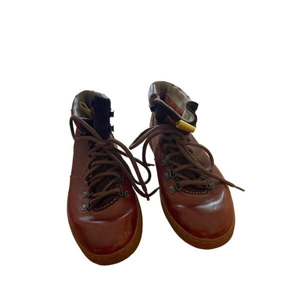 Clarks Mens Chestnut Brown Leather Lace Up Nanu Rise GTX Hiking Boots Size 9.5M main image 7